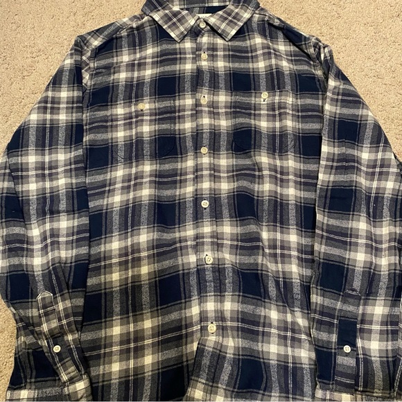 Blue Button Up flannel - Picture 4 of 5